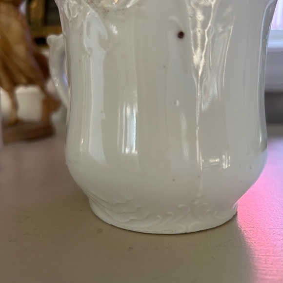 Vintage mustache mug, floral shave mug, rose, Victorian, pink - Picture 7 of 10